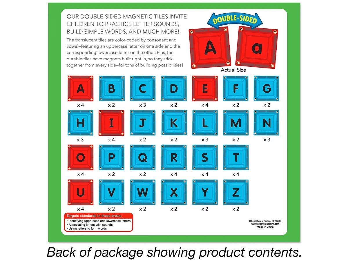 Double-Sided Magnetic Phonics Tiles - US 3985