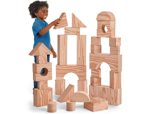 Looks Like Wood! Giant Soft Building Blocks - US 8554