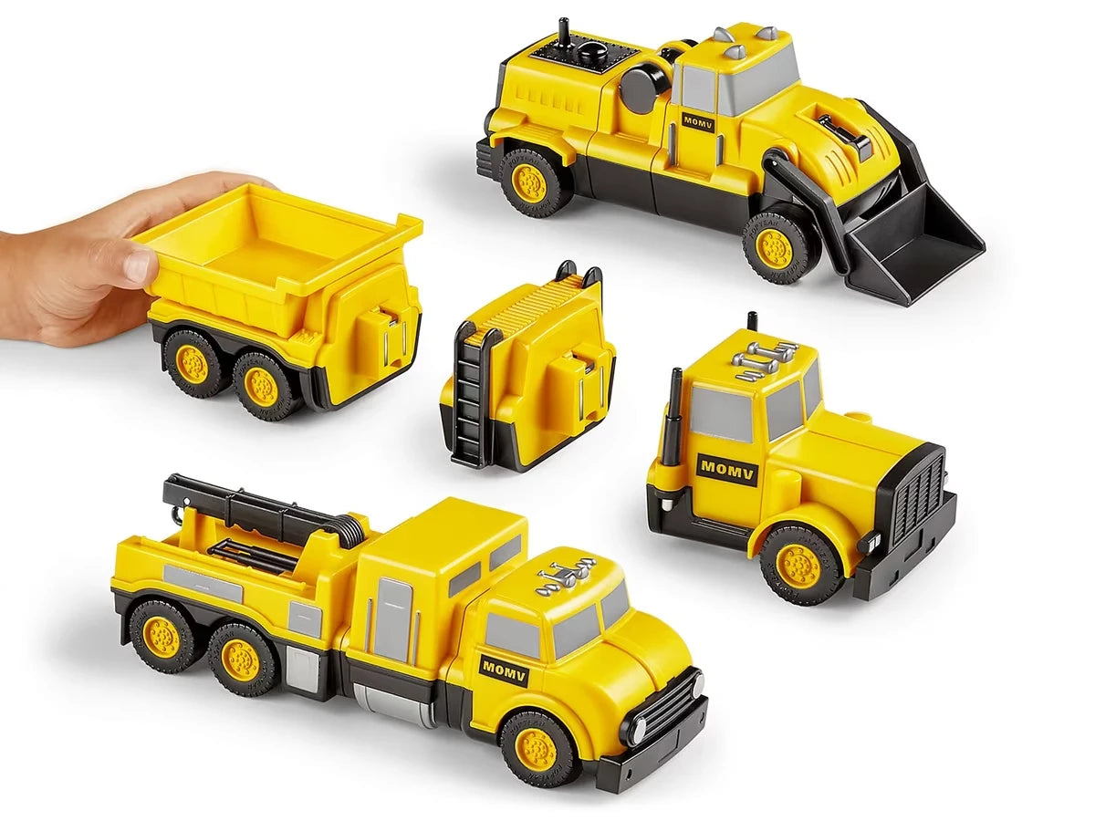 Mix & Match Magnetic Construction Vehicles - US 5710