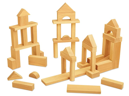 Hardwood Blocks - 50-Piece Set - US 1106