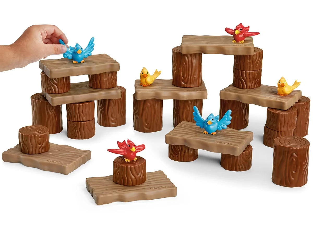 Cheerful Birds Tree Blocks - US 3409