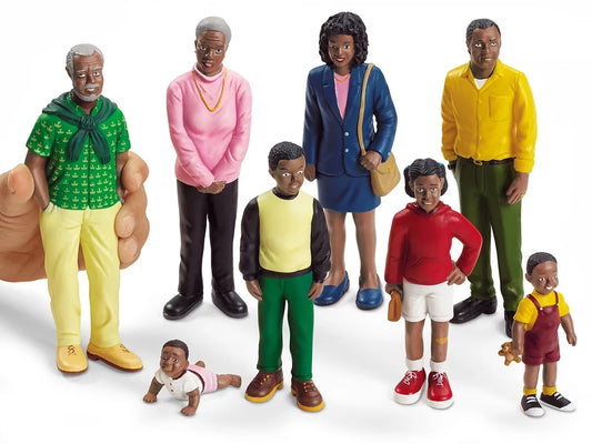 Lakeshore Block Play People - African American Family - US 4999