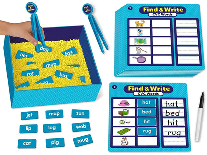 Find & Write CVC Words Activity Center - US 9033