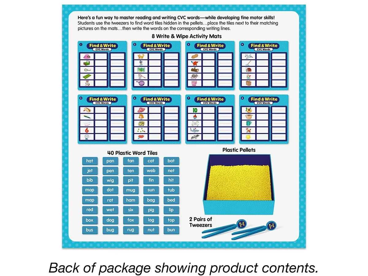 Find & Write CVC Words Activity Center - US 9033