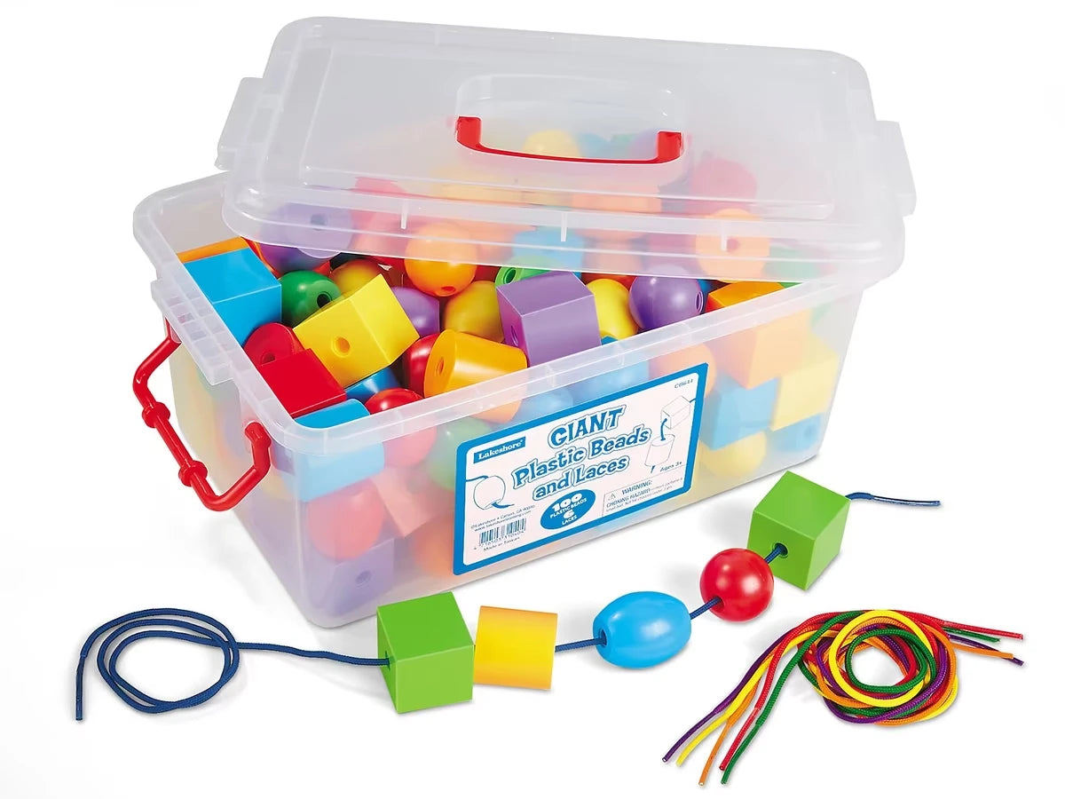 Giant Plastic Beads and Laces - US 9643