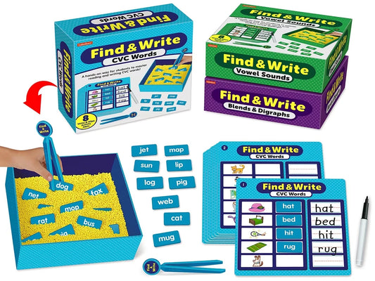 Find & Write Phonics Activity Centers - Complete Set - US 2353