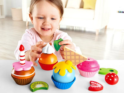 Create-A-Cupcake Wooden Playset - US 4130