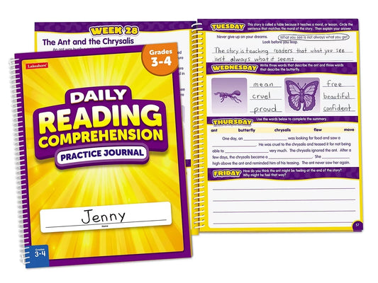 Reading Comprehension Daily Practice Journal - Gr. 3-4 - US 2501