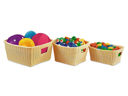 Dishwasher-Safe Plastic Baskets - Natural - US 4454