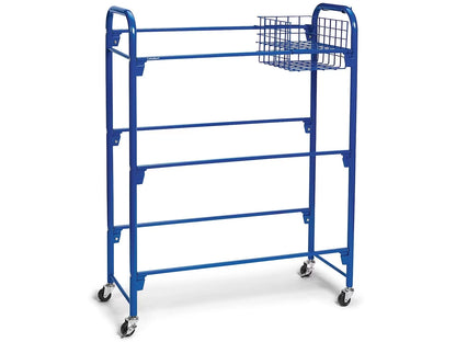 Leveled Library Mobile Storage Cart - US 5517
