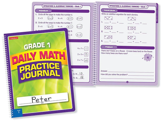 Daily Math Practice Journal - Gr. 1 - US 5366