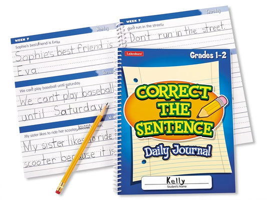 Correct the Sentence! Daily Journal - Gr. 1-2 - US 3907