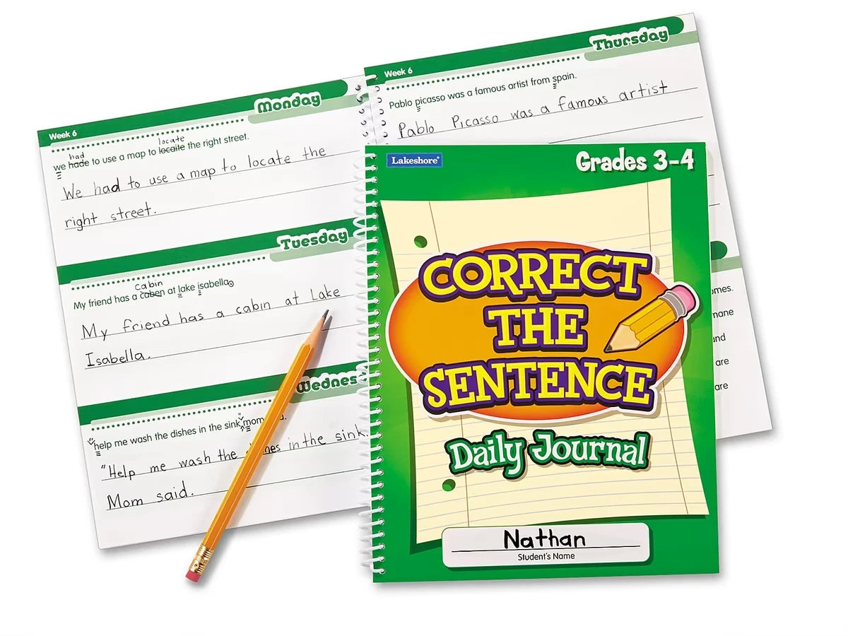 Correct the Sentence! Daily Journal - Gr. 3-4 - US 9224