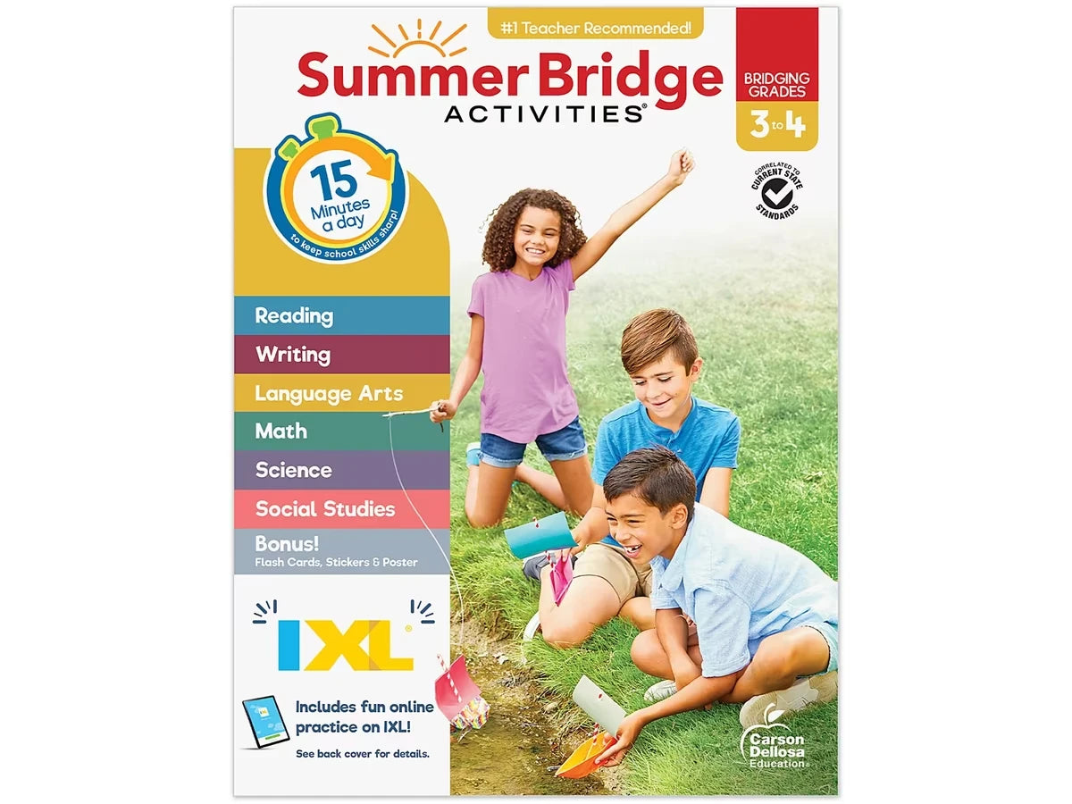 Summer Bridge Activities Workbook - Gr. 3-4 - US 7782