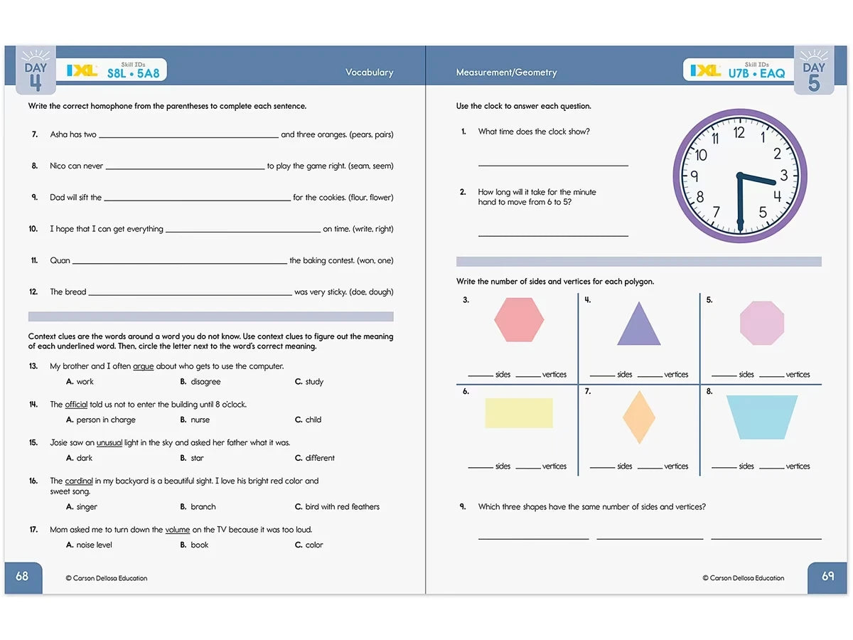 Summer Bridge Activities Workbook - Gr. 3-4 - US 7782