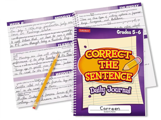 Correct the Sentence! Daily Journal - Gr. 5-6 - US 9387