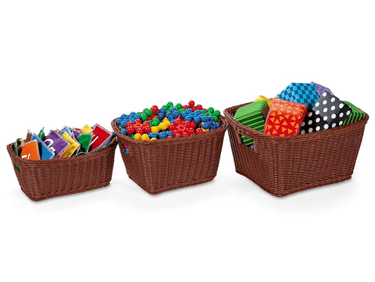 Dishwasher-Safe Plastic Baskets - Dark Brown - US 6067