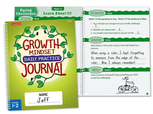 Growth Mindset Daily Practice Journal - Gr. 1-2 - US 2890