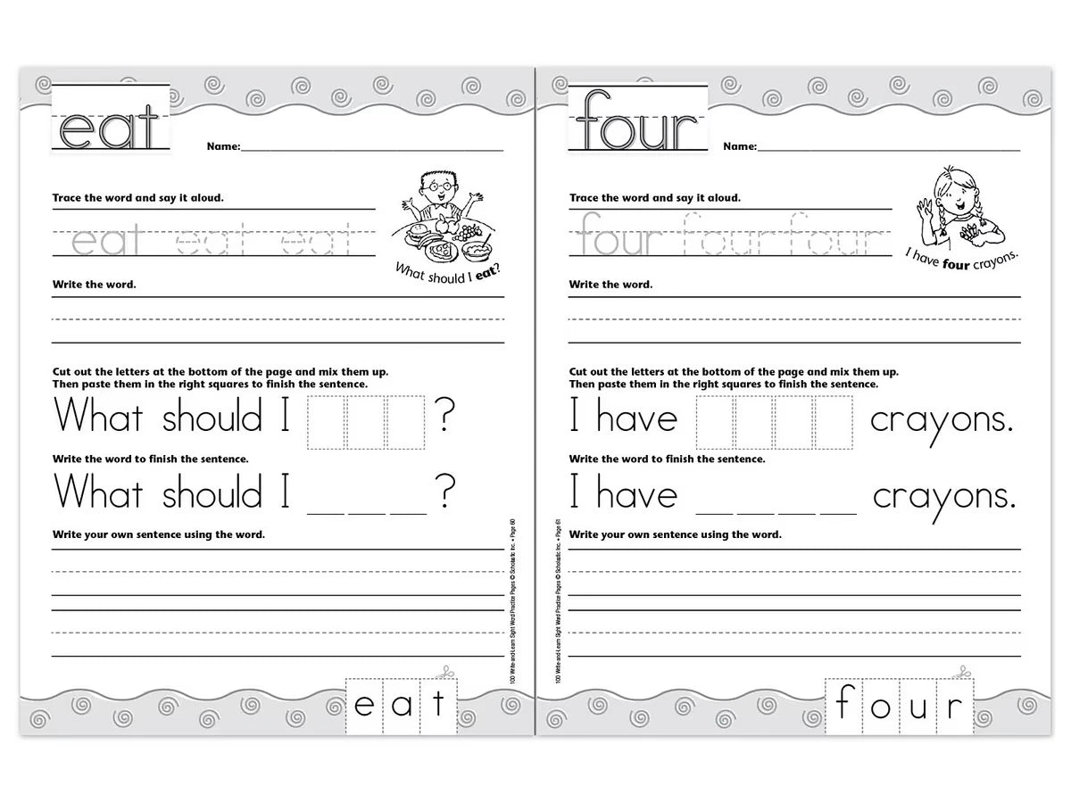 Sight-Word Writing Practice Workbook - US 9406
