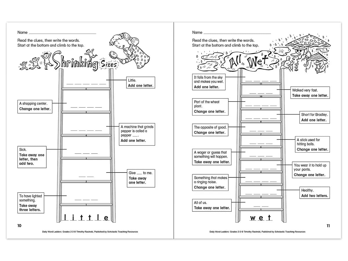 Daily Word Ladders Workbook - Gr. 2-3 - US 6463