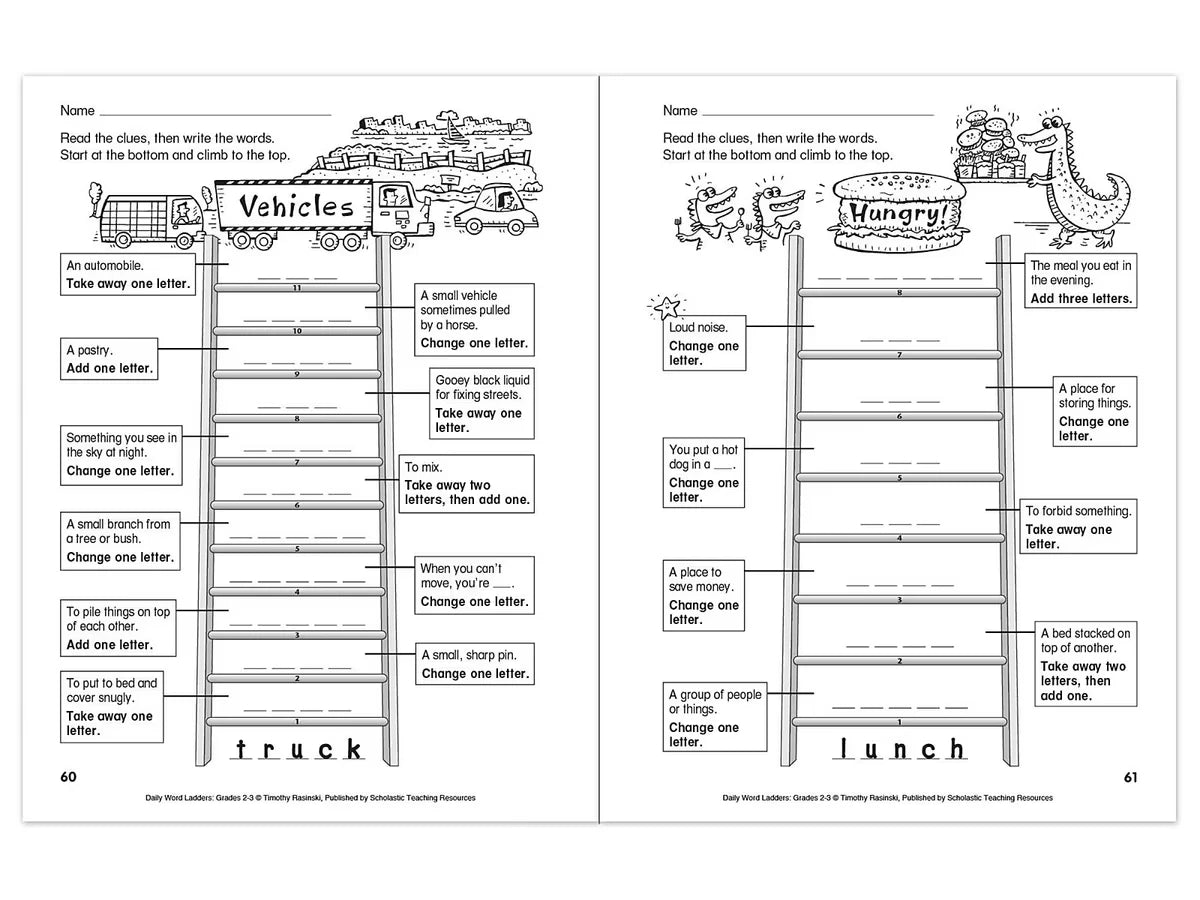 Daily Word Ladders Workbook - Gr. 2-3 - US 6463