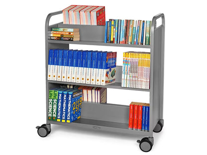 Flex-Space Double-Sided Book Cart - Gray - US 5984