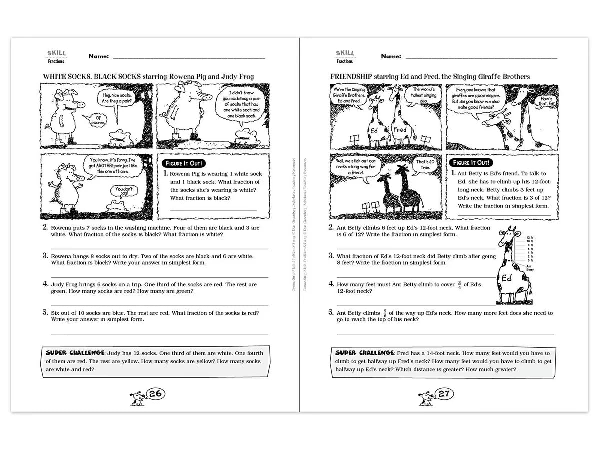 Comic-Strip Math Workbook - US 1124