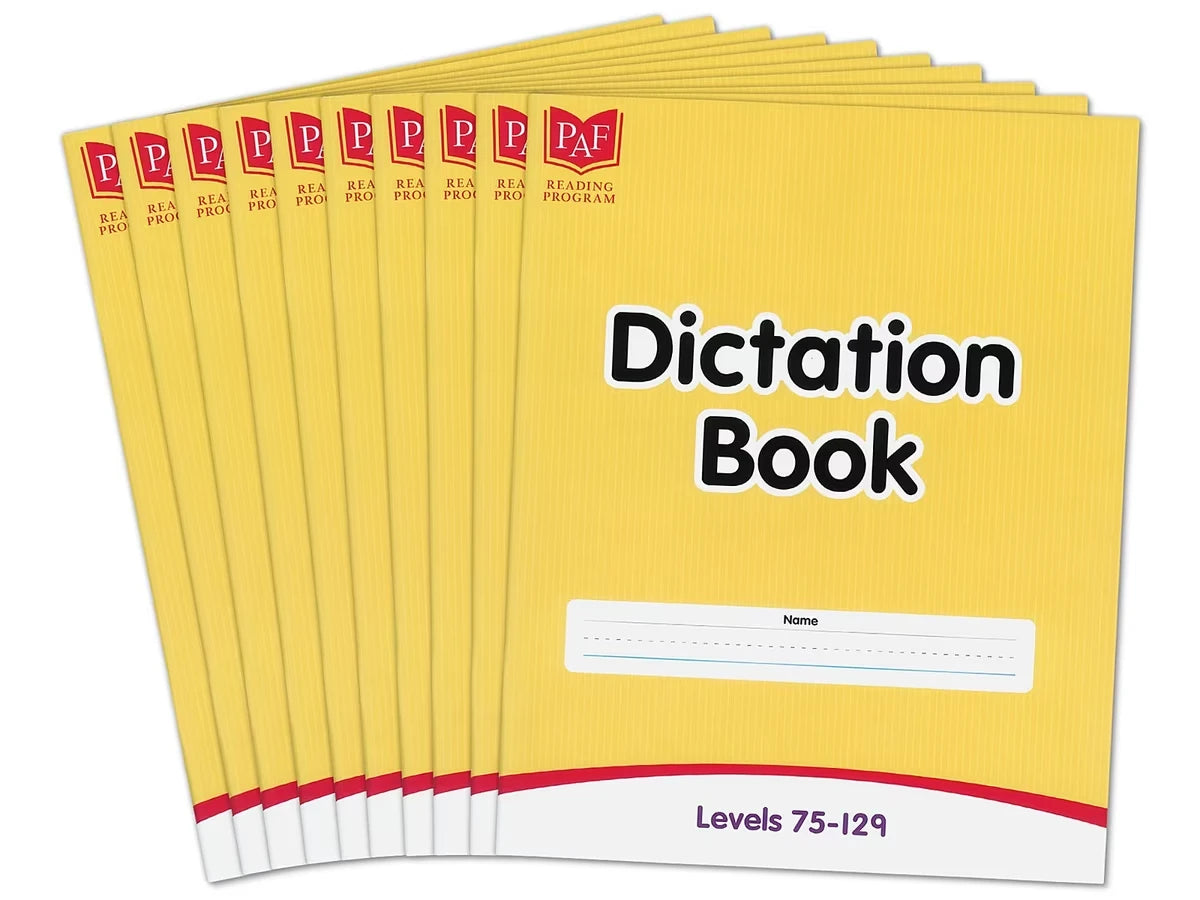 Levels 75-129 Dictation Books – Set of 10 - US 2421