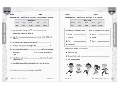 180 Days of Spelling Workbook - Gr. 2 - US 8164