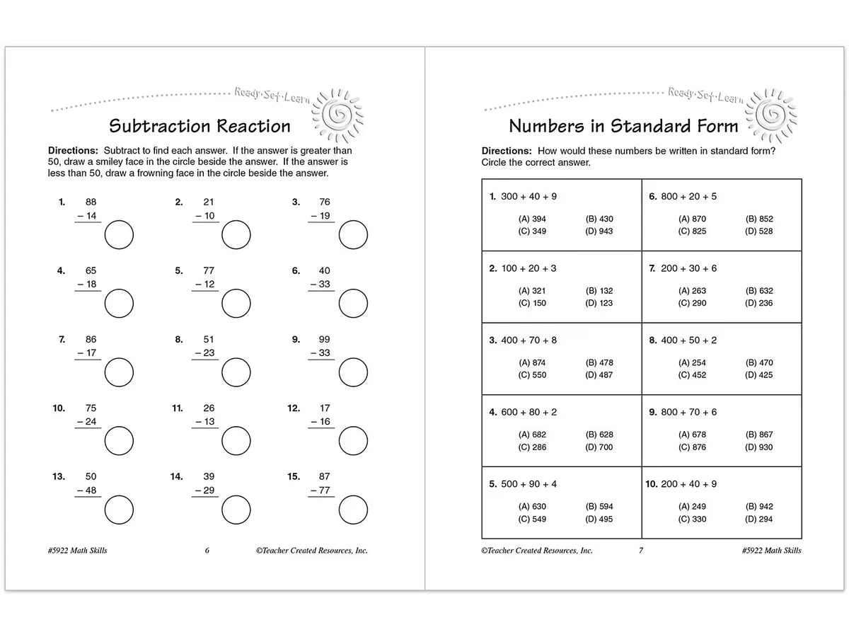 Math Skills Workbook - Gr. 3 - US 4413