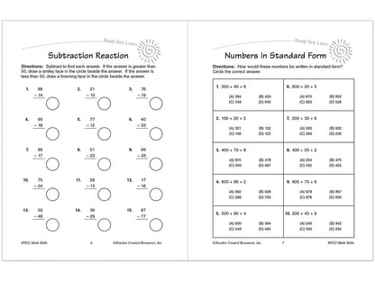 Math Skills Workbook - Gr. 3 - US 4413
