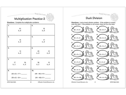 Math Skills Workbook - Gr. 3 - US 4413