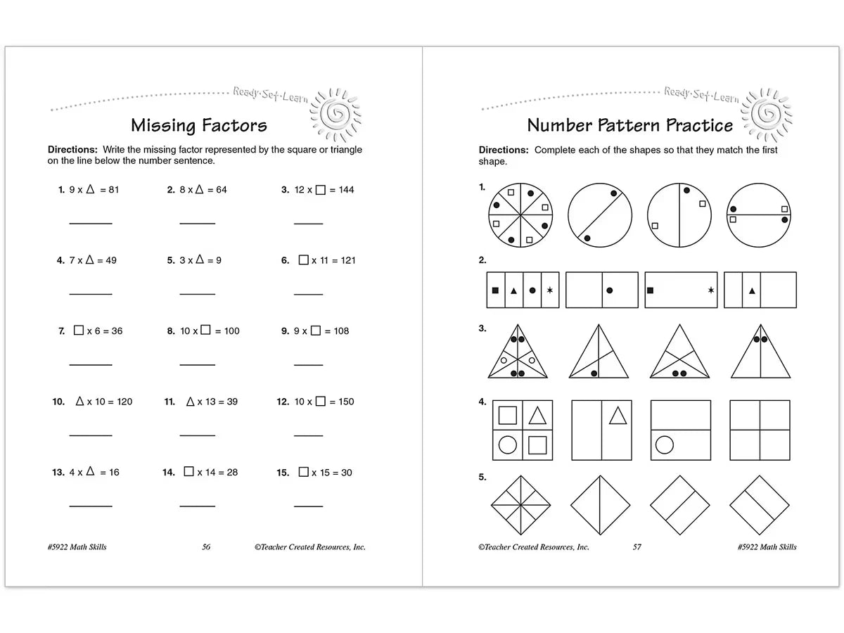 Math Skills Workbook - Gr. 3 - US 4413