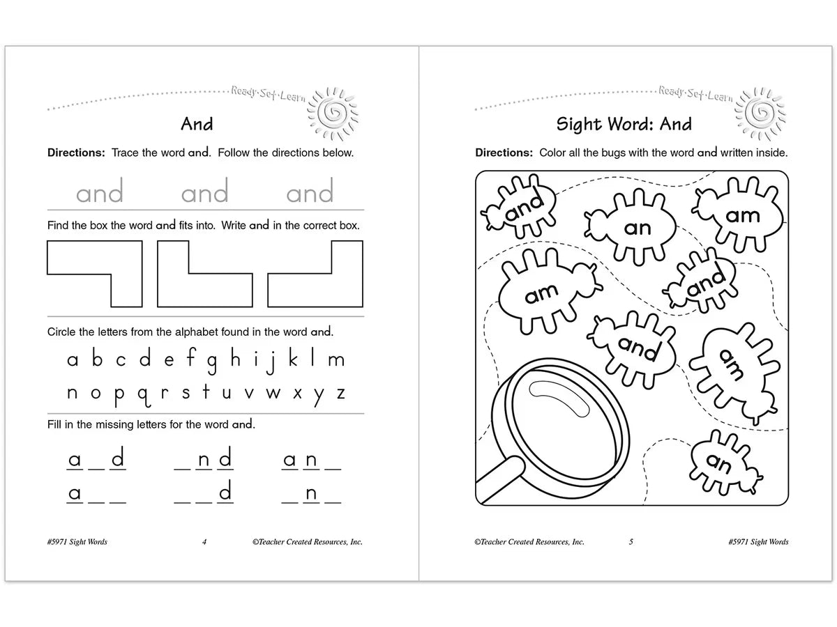 Sight-Words Workbook - US 2702