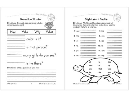 Sight-Words Workbook - US 2702