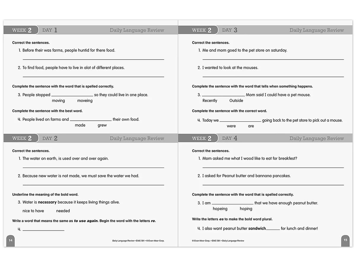 Daily Language Review Workbook - Gr. 3 - US 4003