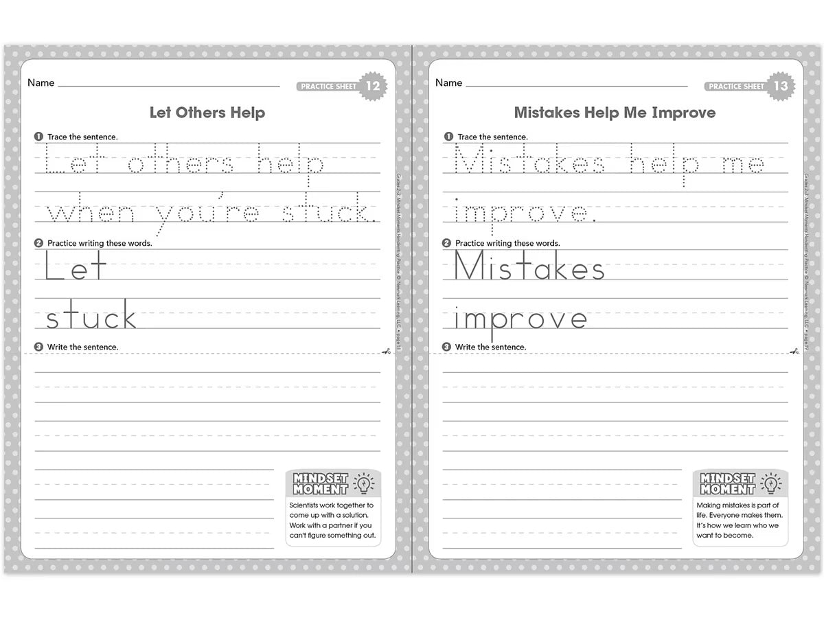Handwriting Practice Workbook - Gr. 2-3 - US 2000