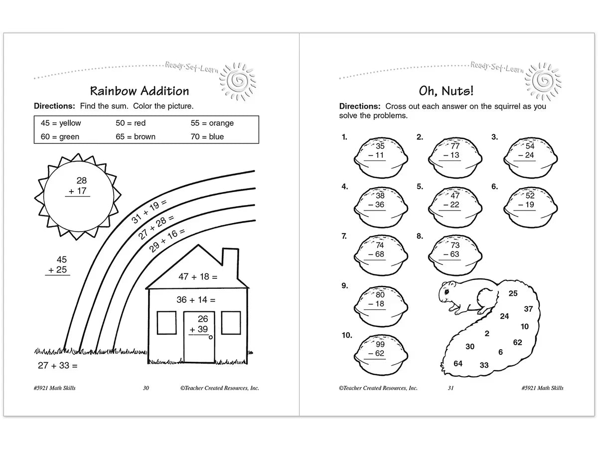 Math Skills Workbook - Gr. 2 - US 4544