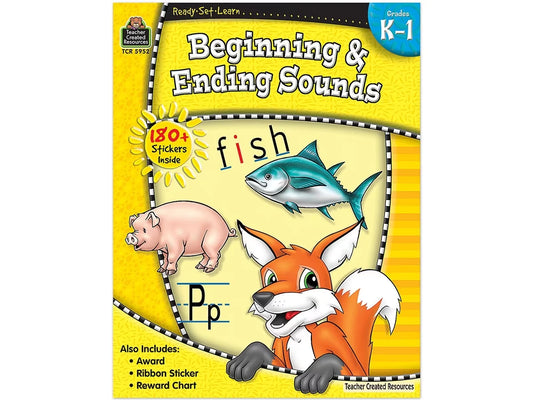 Beginning & Ending Sounds Workbook - US 3643