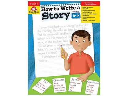 How to Write a Story Workbook - Gr. 4-6 - US 9402