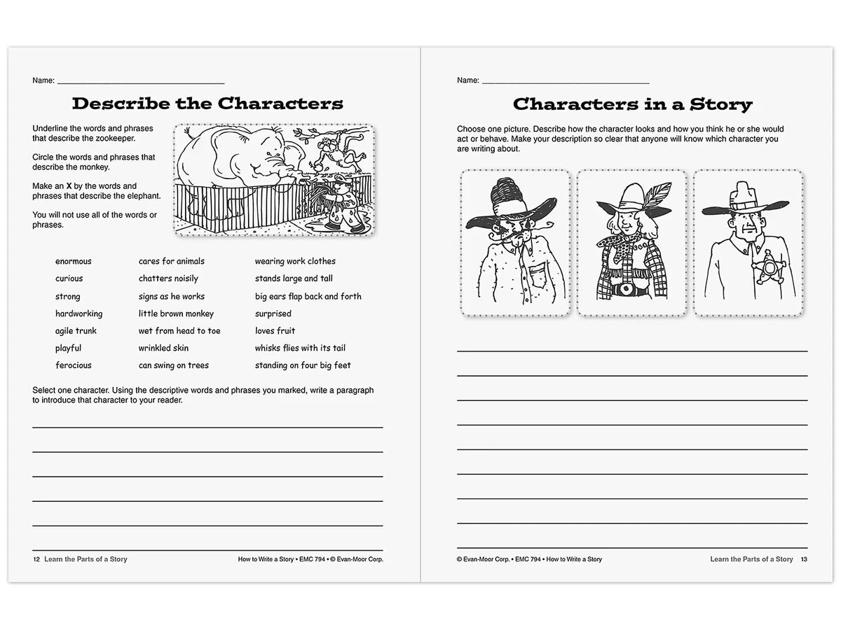 How to Write a Story Workbook - Gr. 4-6 - US 9402