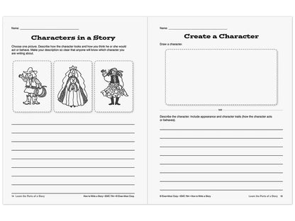 How to Write a Story Workbook - Gr. 4-6 - US 9402