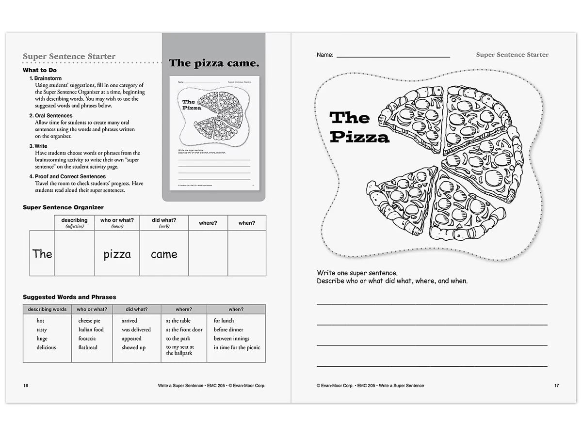 Write a Super Sentence Workbook - US 5171