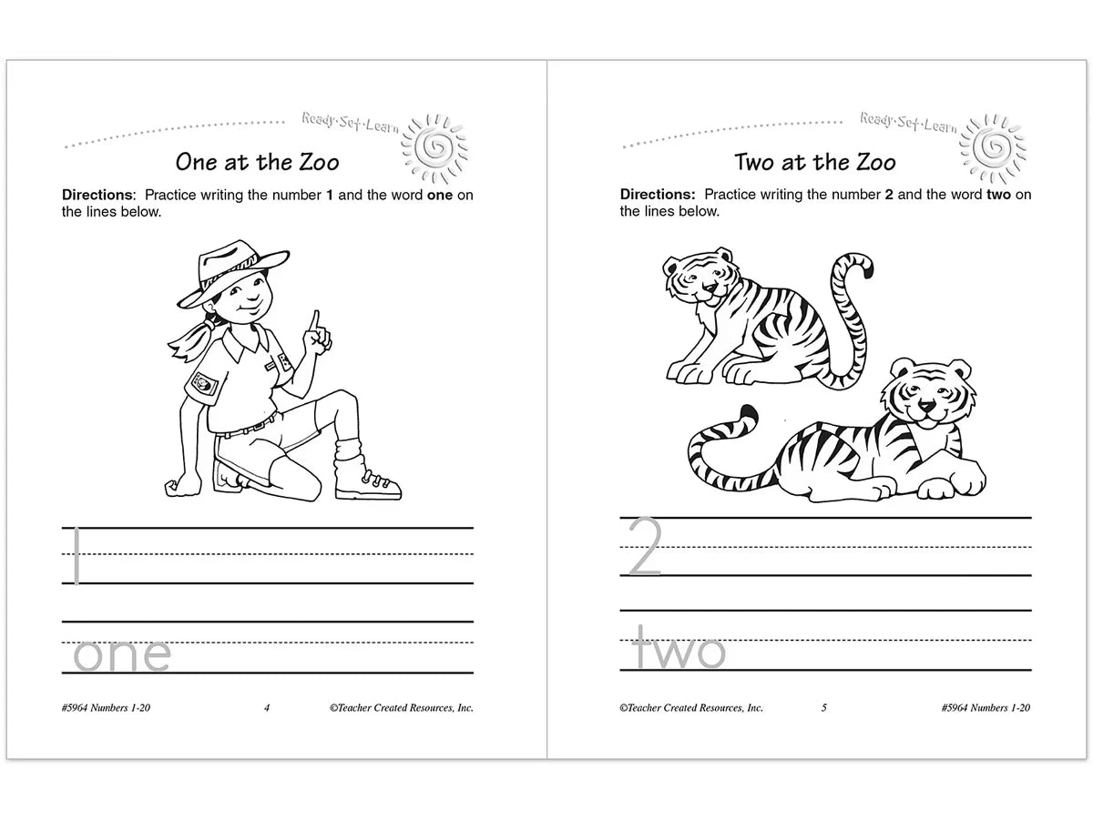 Numbers 1-20 Workbook - US 7228