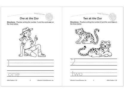 Numbers 1-20 Workbook - US 7228