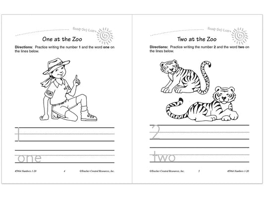 Numbers 1-20 Workbook - US 7228