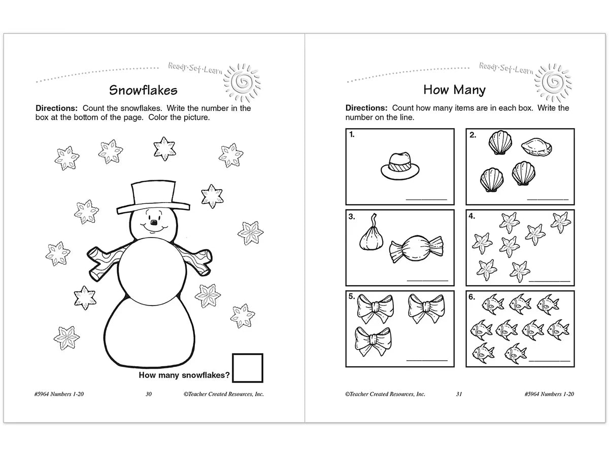Numbers 1-20 Workbook - US 7228