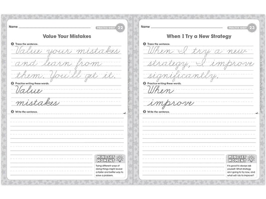 Cursive Writing Practice Workbook - Gr. 3 - US 5032