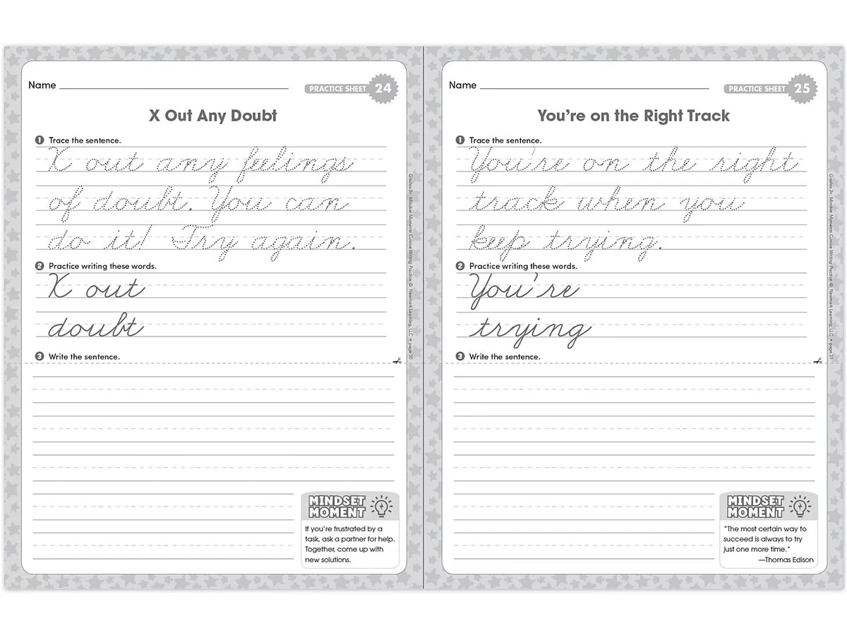 Cursive Writing Practice Workbook - Gr. 3 - US 5032