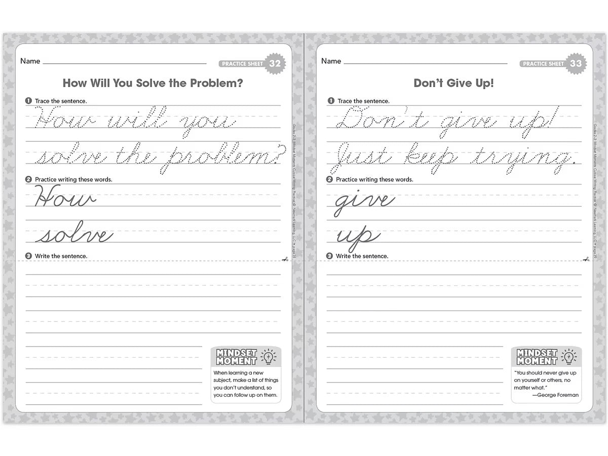 Cursive Writing Practice Workbook - Gr. 2-3 - US 9669